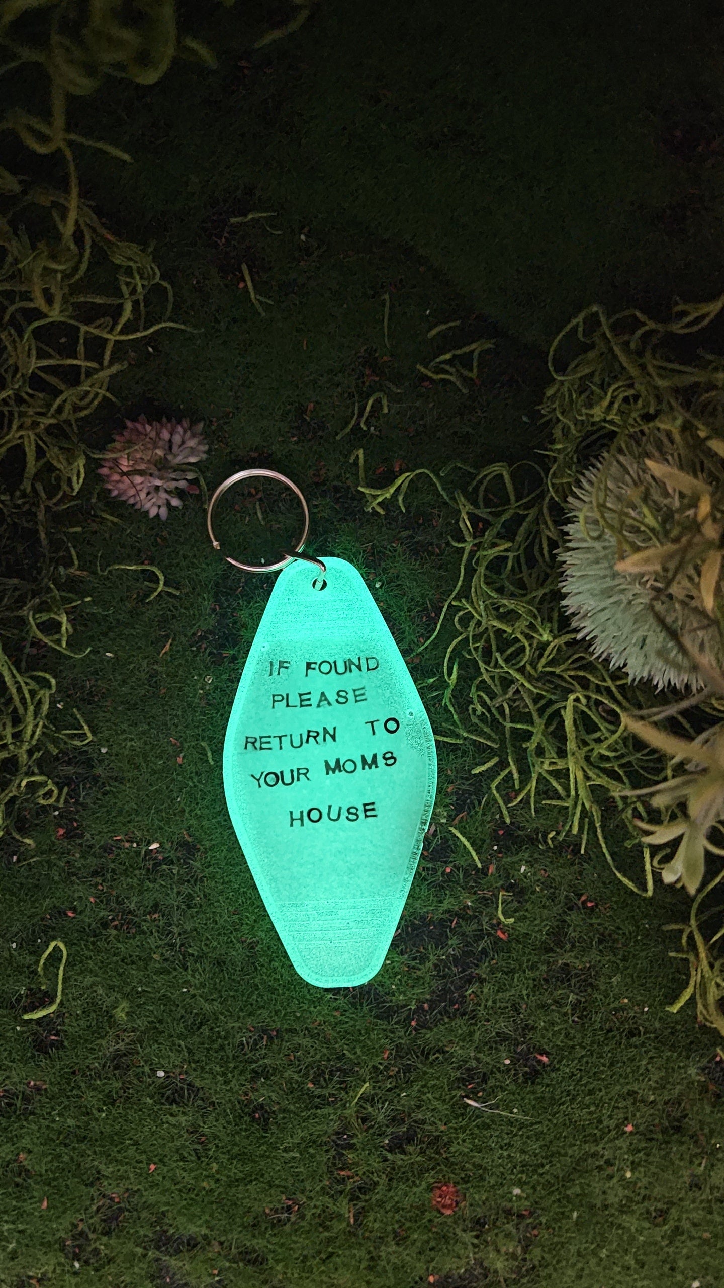 Glow-in-the-Dark Snarky Keychain