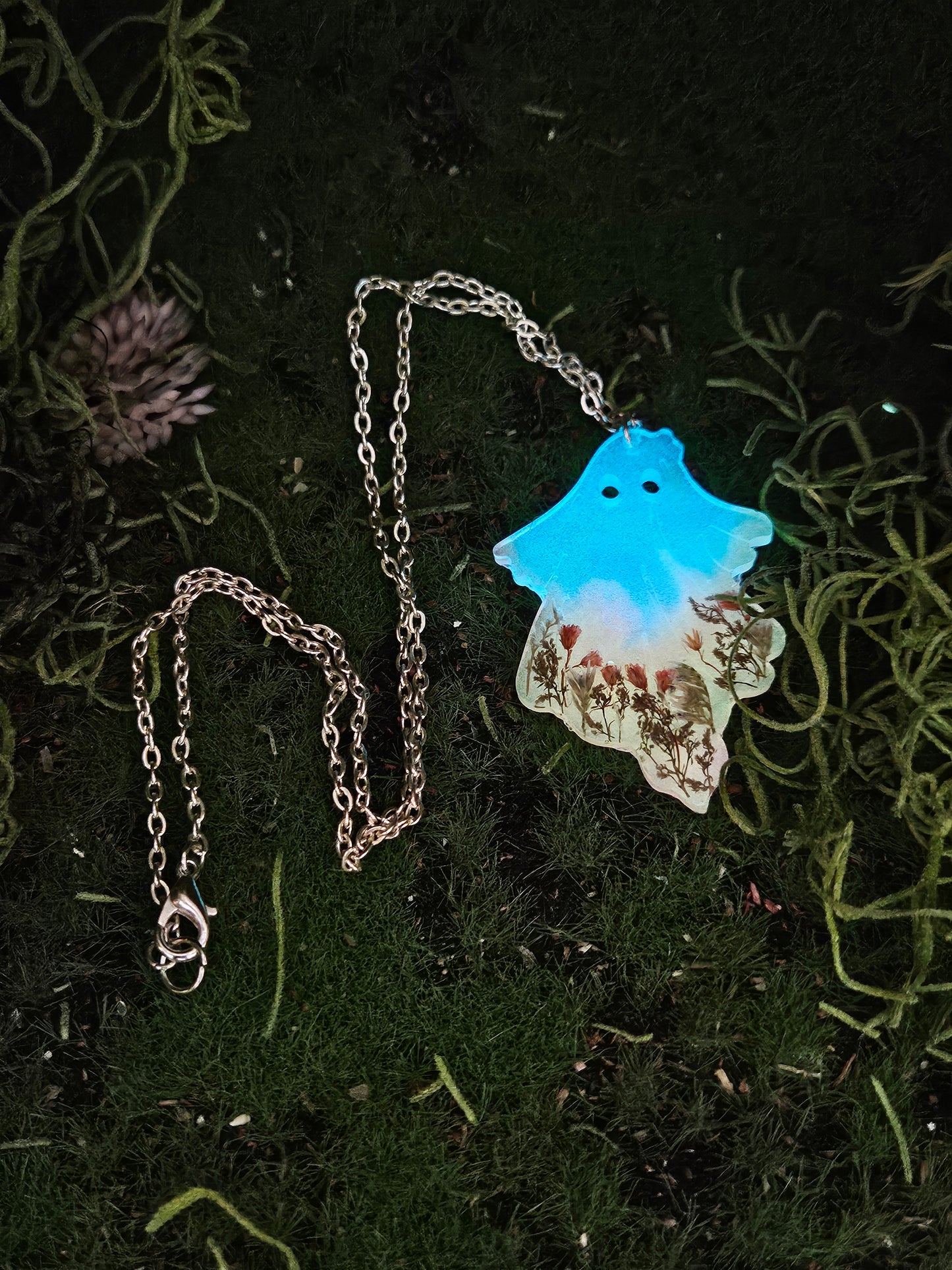 Floral Ghost Necklace
