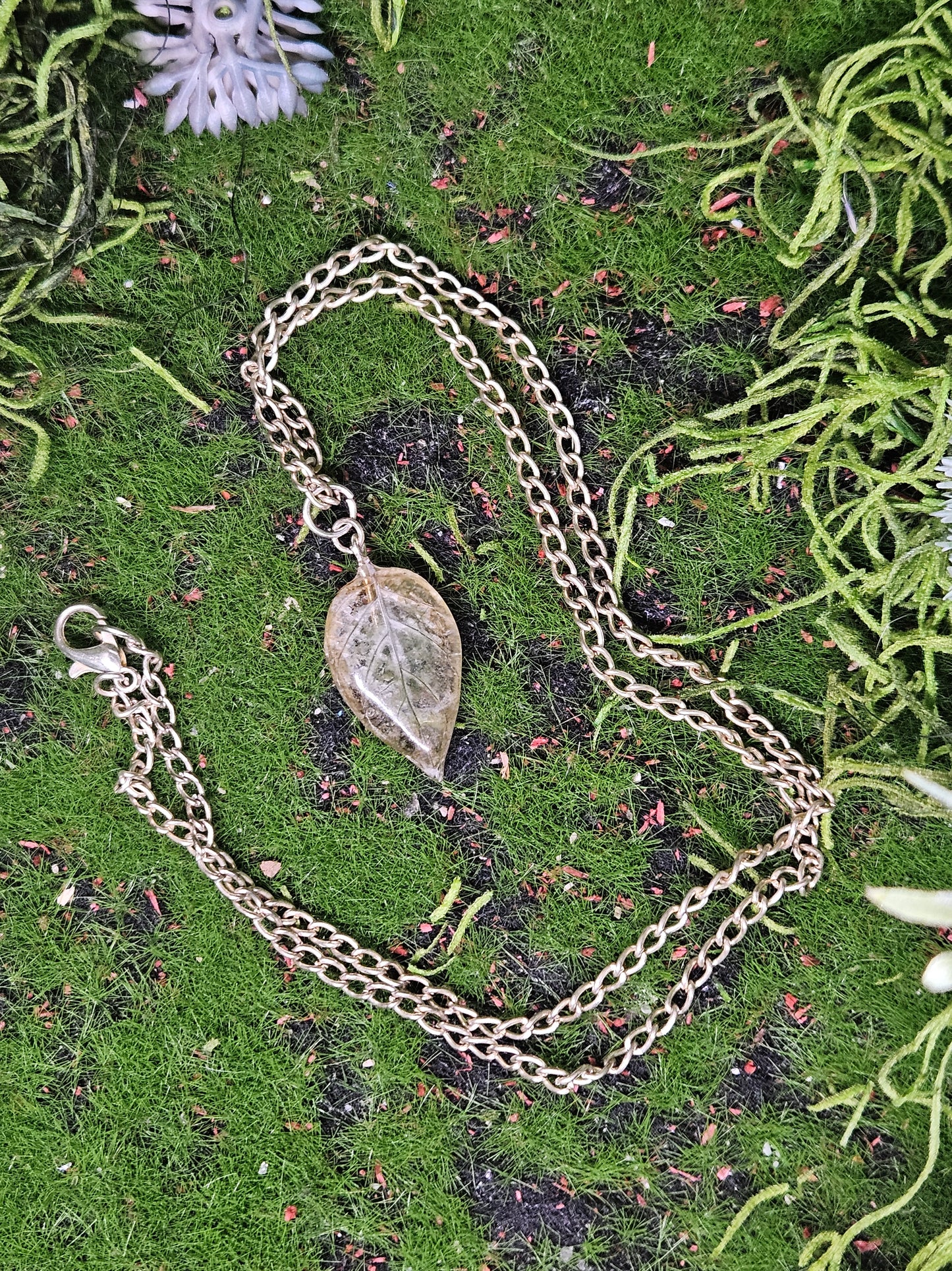 Genuine Leaf Necklace