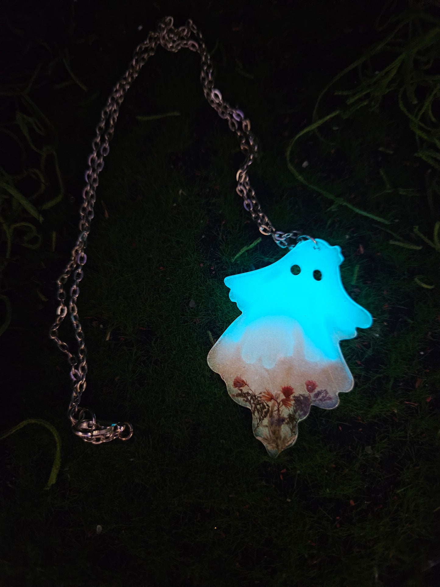 Floral Ghost Necklace