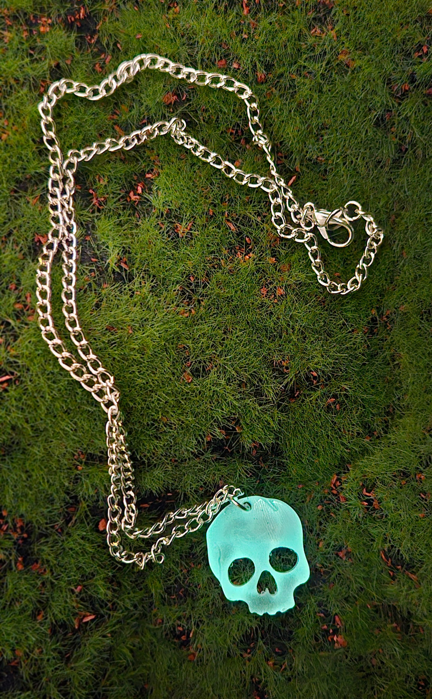 Glow in the Dark Skull Necklace