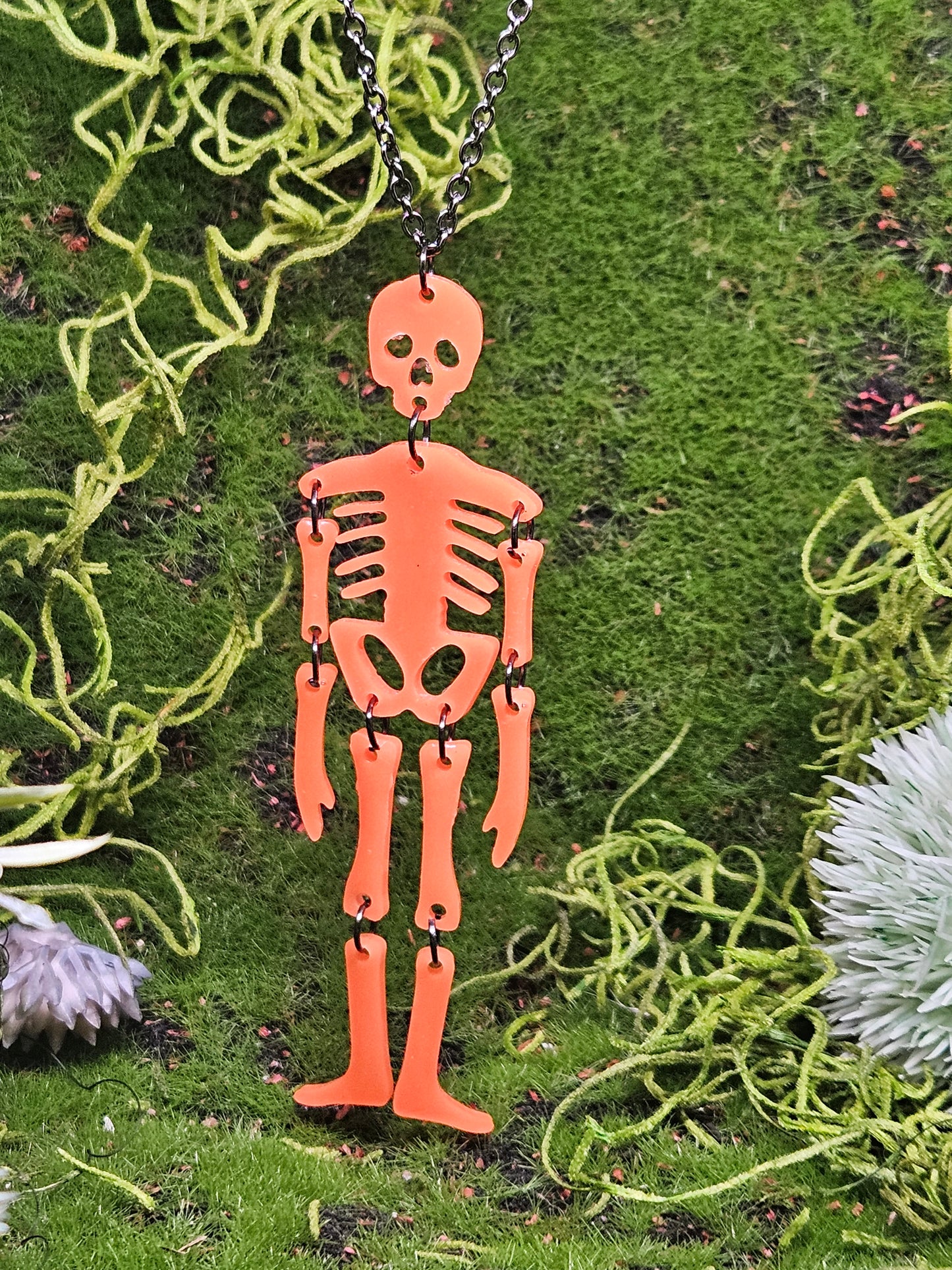 Glow in the Dark Skeleton Necklace