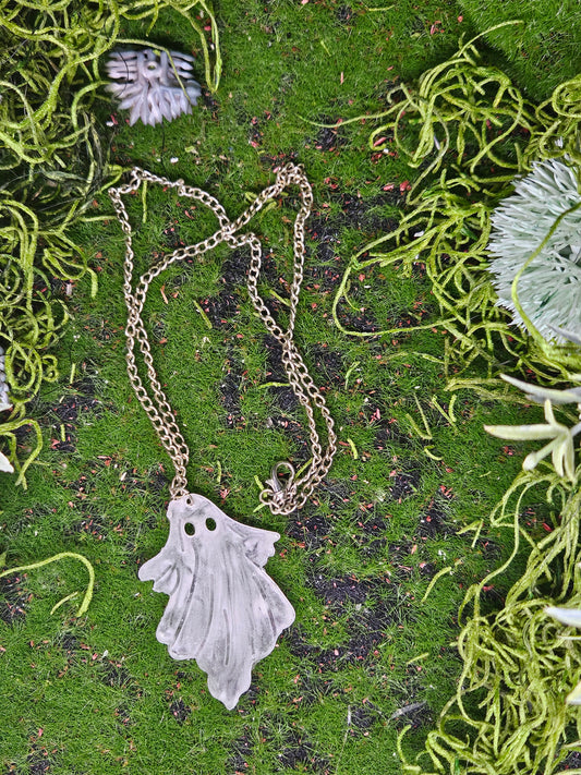 Glow in the Dark Ghost Necklace