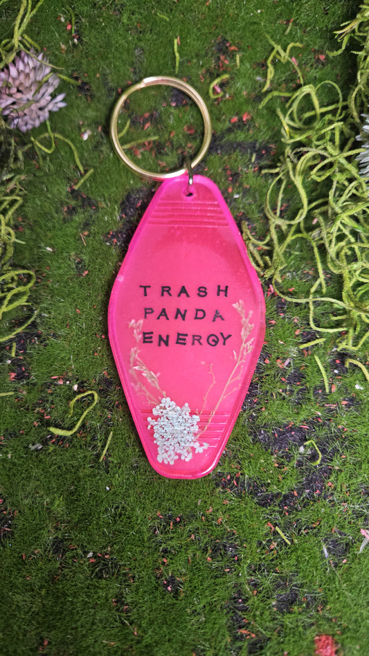 Trash Panda Energy Keychain