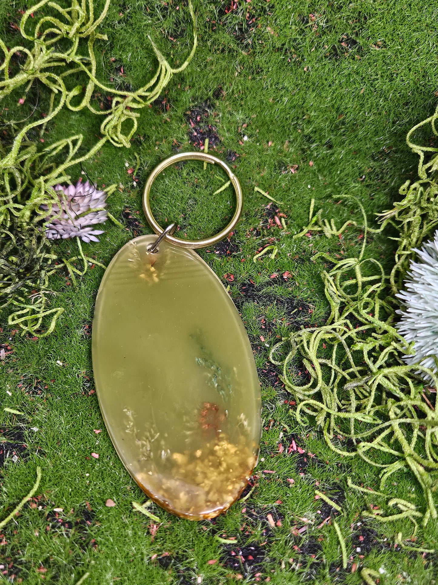 Floral Room Key Keychain