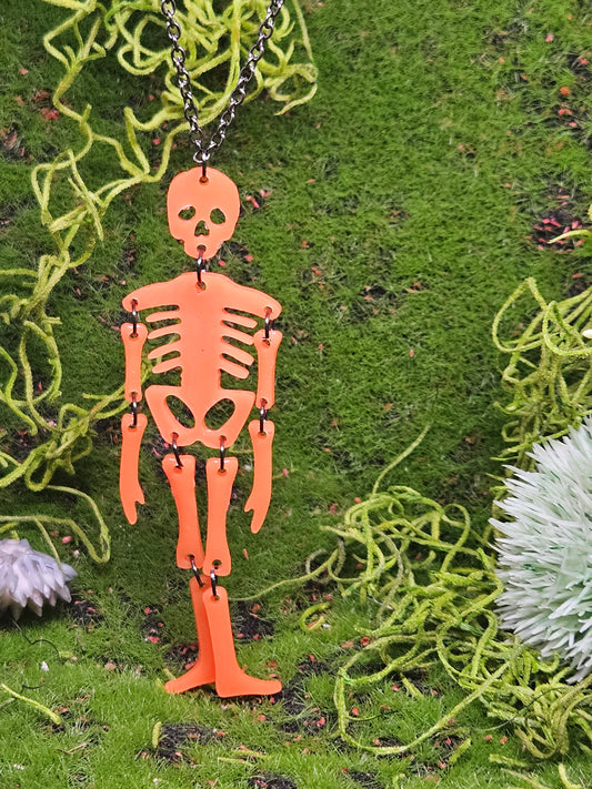 Glow in the Dark Skeleton Necklace
