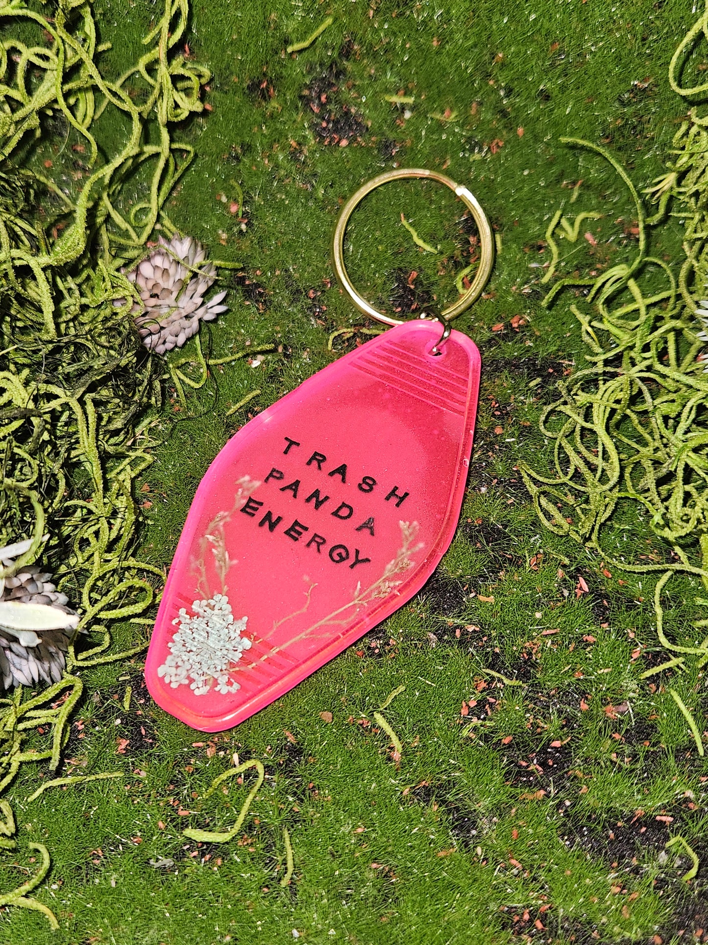 Trash Panda Energy Keychain