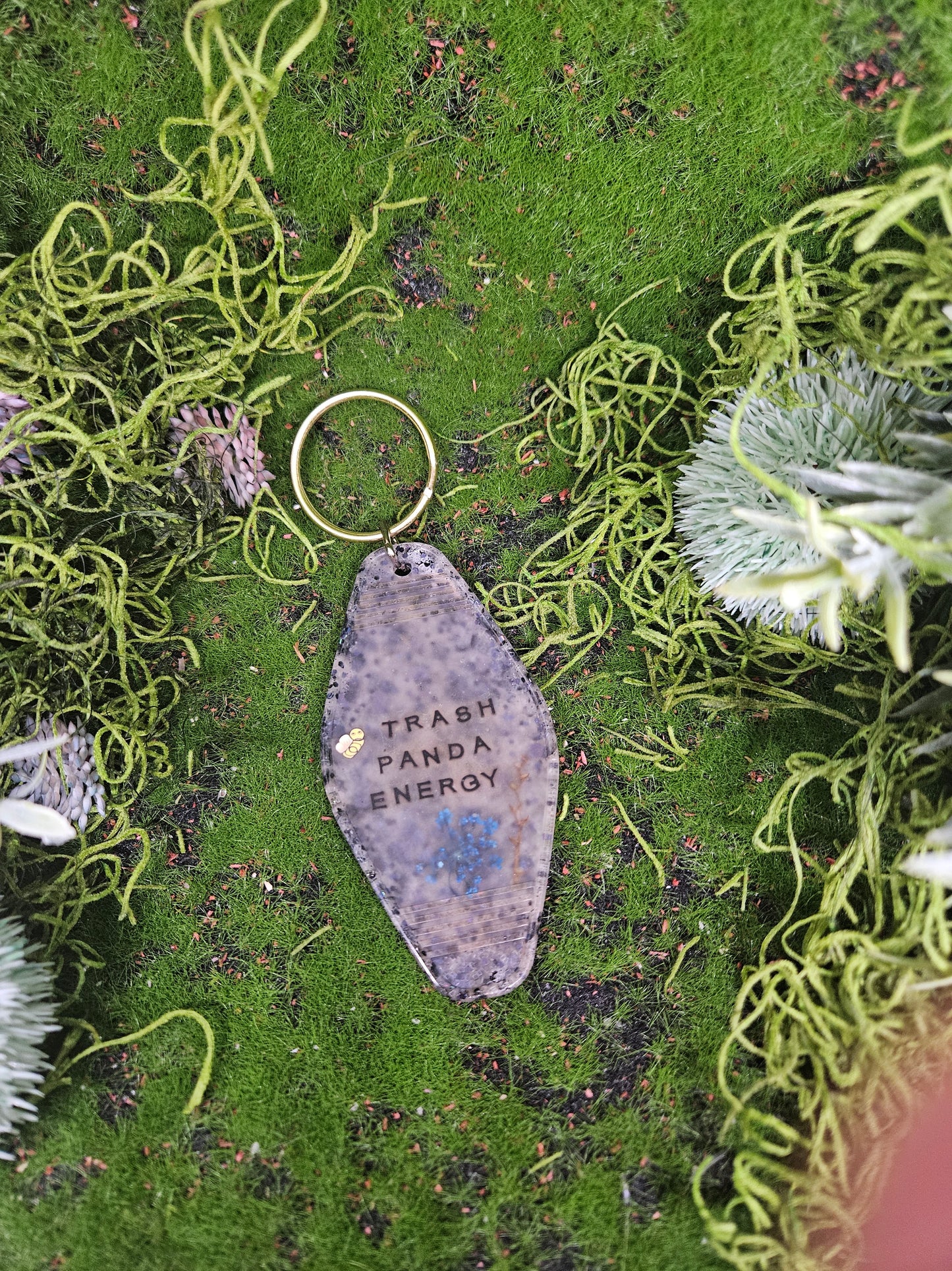 Trash Panda Energy Keychain