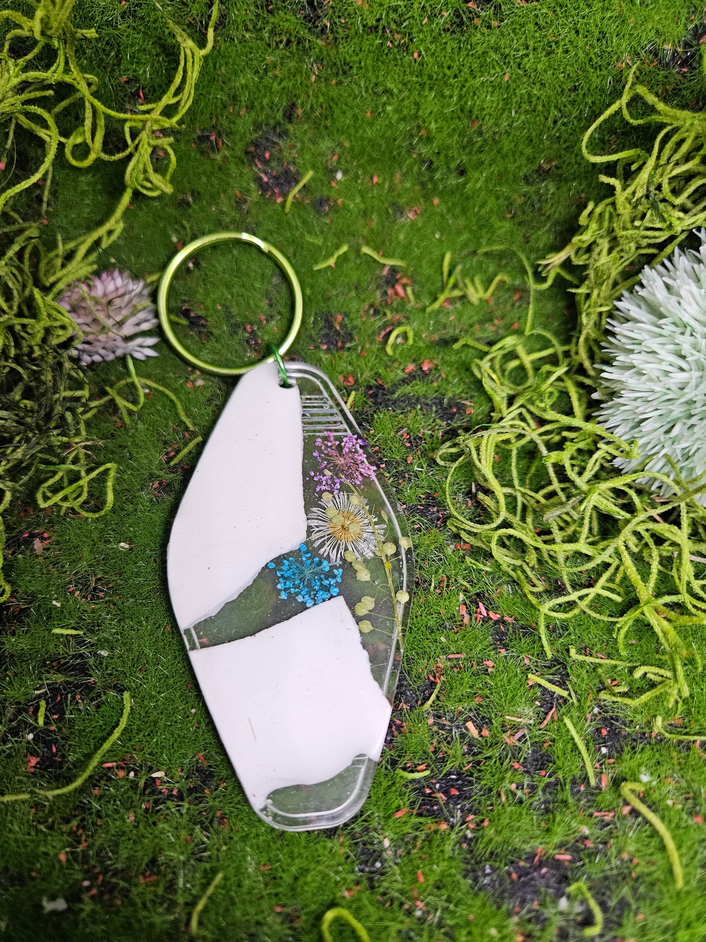 Floral Room key Keychain