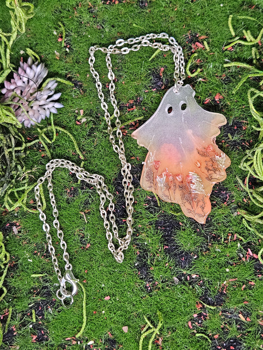Floral Ghost Necklace