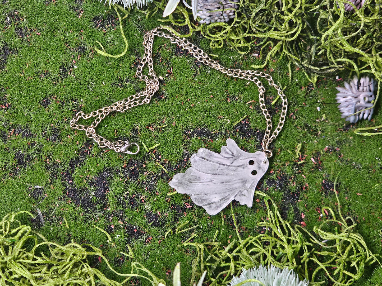 Glow in the Dark Ghost Necklace